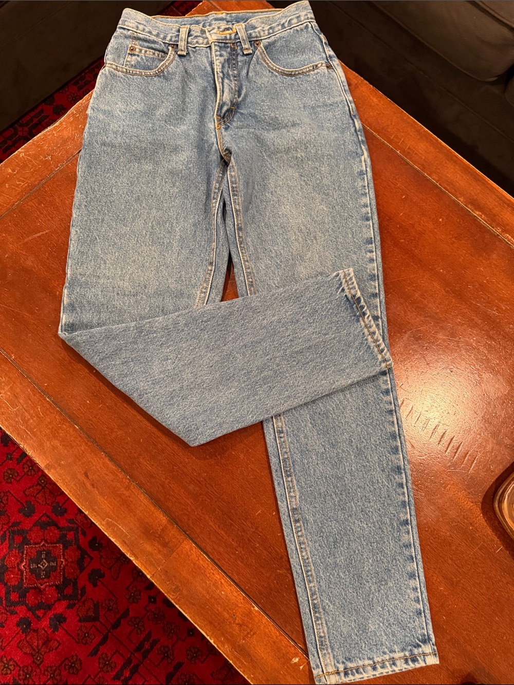 Calvin Klein Jeans Vintage Wash Blue Boyfriend Denim - Picture 2 of 4